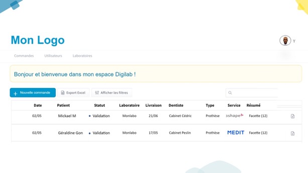 Digilab plateforme dentaire